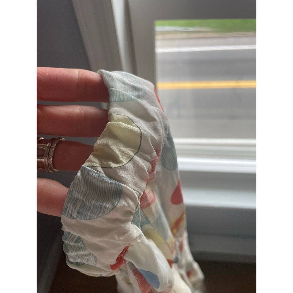 Anthropologie Silka Silk Printed Pajama Pants Bottoms Polka Dot Boho Indie Small - Picture 12 of 12